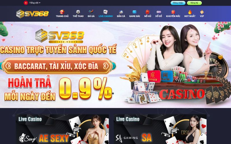 Đôi nét về nhà cái SV368