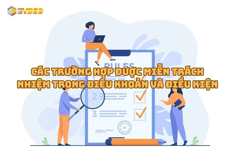 Trong một số trường hợp anh em và nhà cái sẽ được miễn trách nhiệm