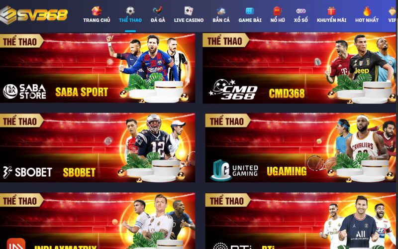 Thể thao SV368 – Điểm đến cá cược đỉnh cao cho anh em đam mê kèo thể thao