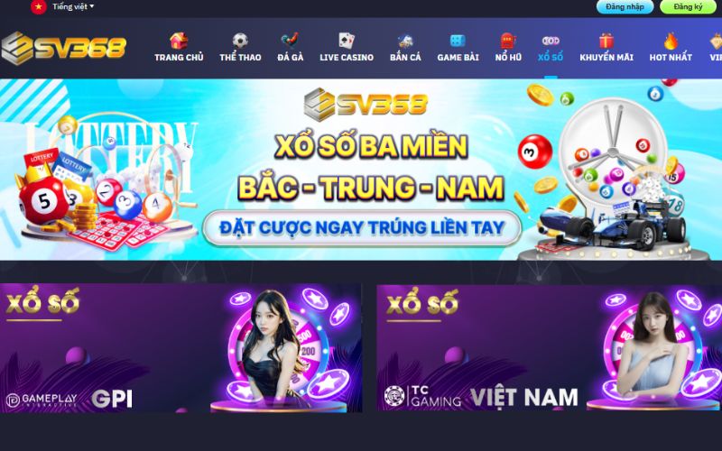 Xổ số SV368 – Điểm đến lý tưởng cho anh em đam mê lô đề online